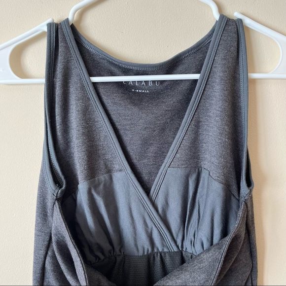 Lalabu Soothe Shirt Gray Babywearing Tank Top Built In Nursing Bra Women's Sz XS - Picture 3 of 9